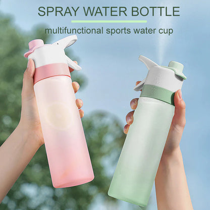 Spray Water Bottle for Girls Outdoor Sport Fitness Water Cup Large Capacity Spray Bottle Drinkware Travel Bottles Kitchen Gadgets