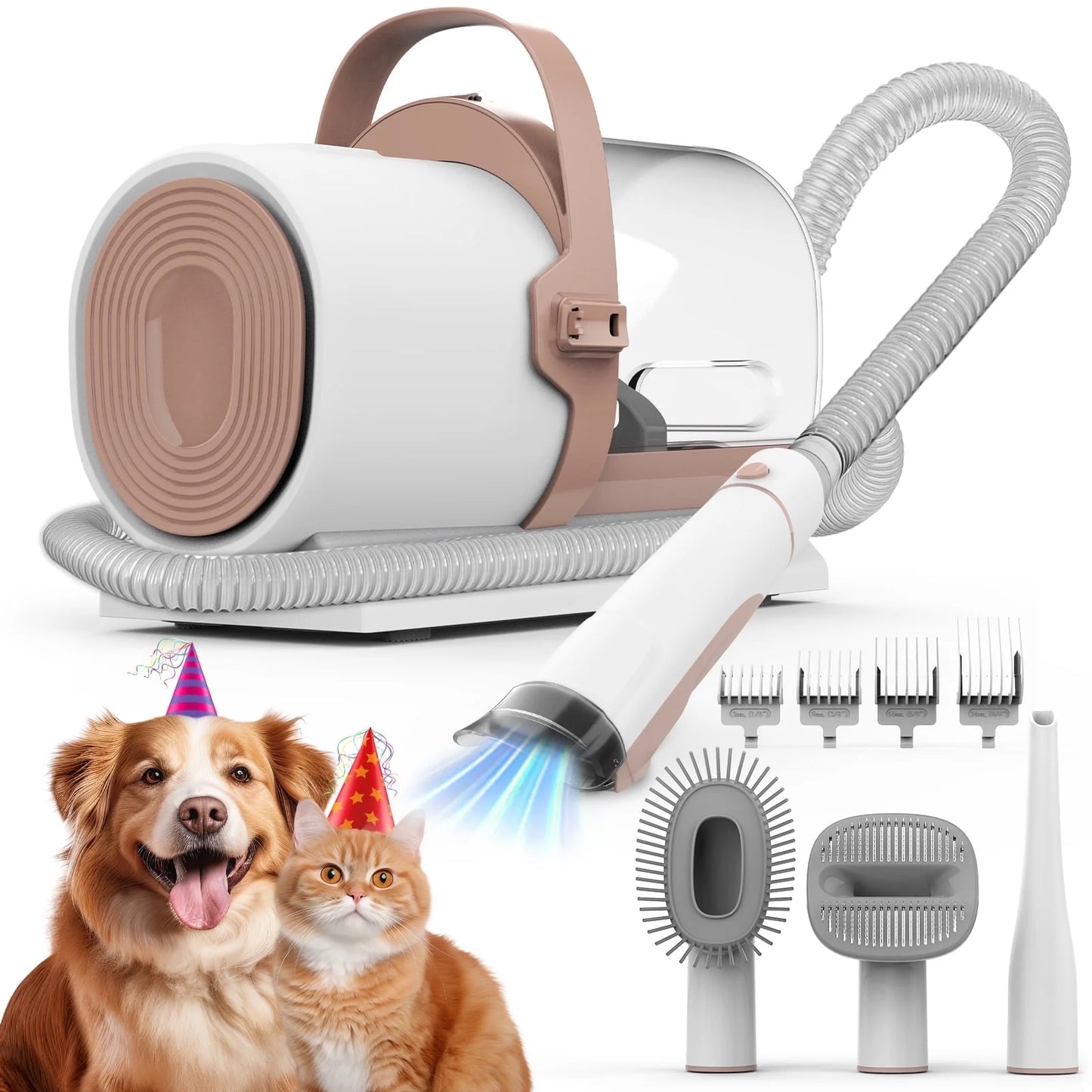 PG50 Pet Grooming Kit & Vacuum with 11000Pa Suction, 2.5L Dustbin, 5 in 1 Dog Grooming Kit, Dog Vacuum for Shedding Grooming