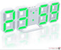 Digital 3D LED Big Wall Desk Alarm Clock Snooze 12/24 Hours Auto Brightness USB